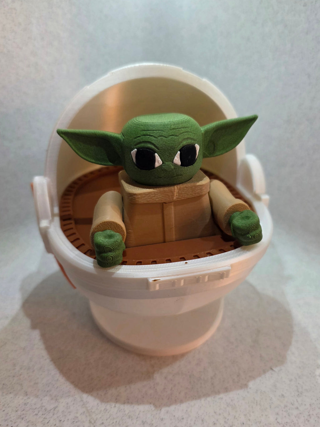 Baby Grogu/ Mandalorian D Printed