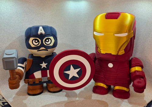 Captain Americhunk 3D Printed