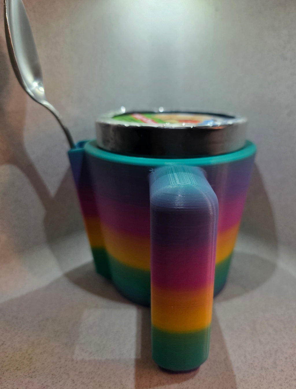 Pint Ice Cream Holder w/spoon holder