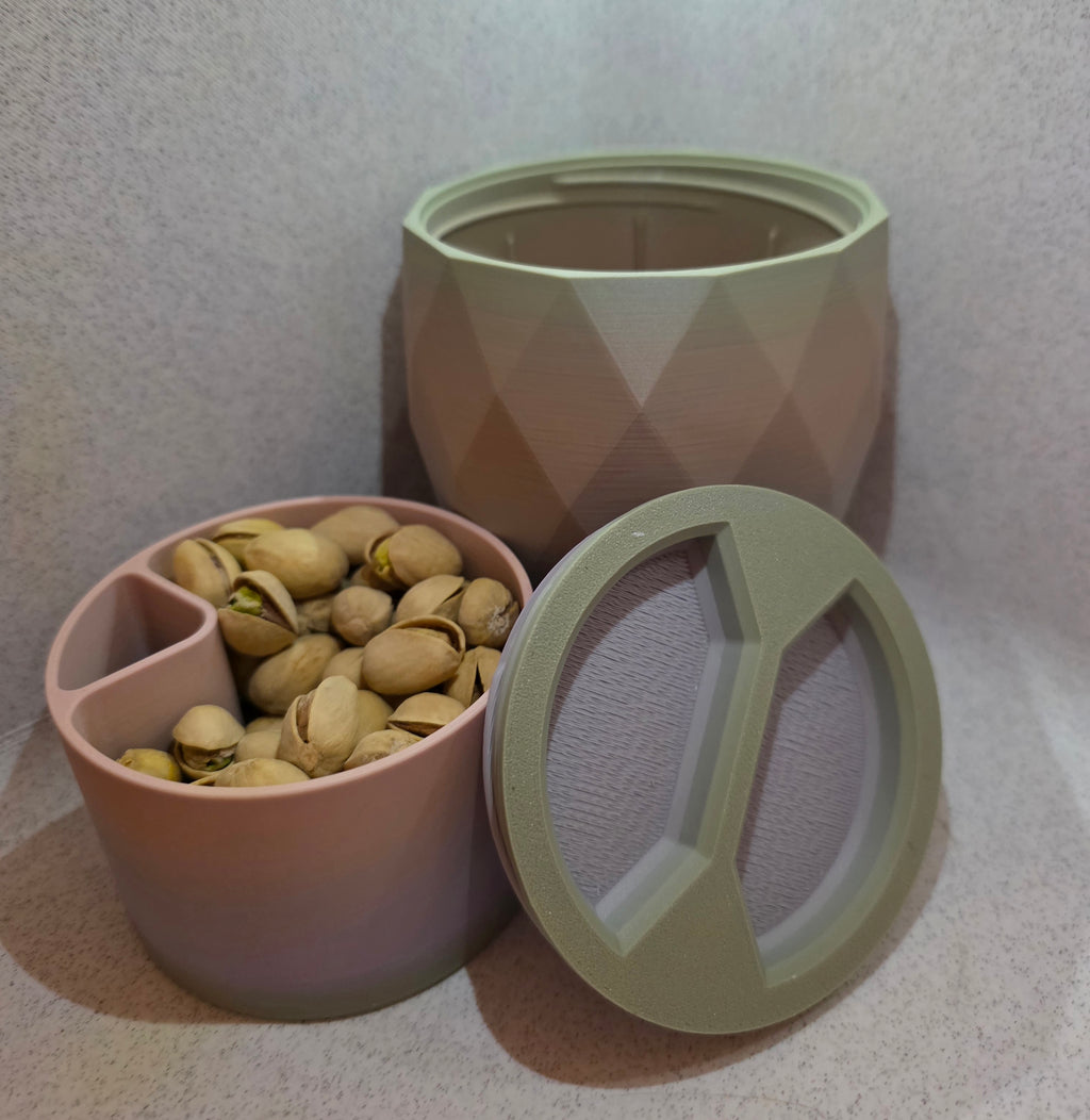 Travel pistachio cup 3D Printed